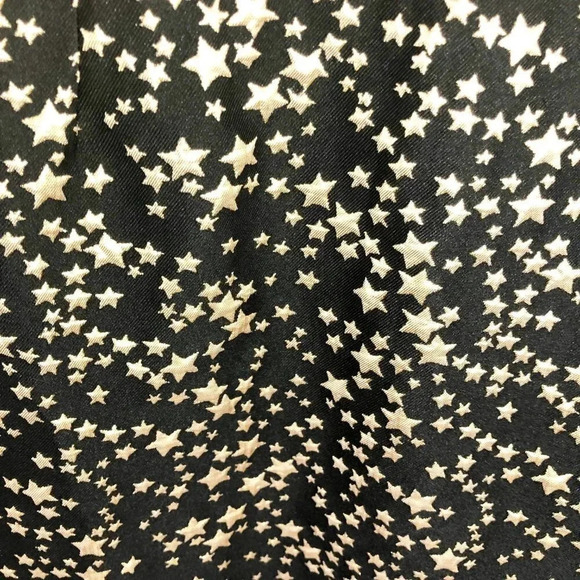 Modcloth Gold Metallic Star Print Color-block Dress Women's Size Medium - Picture 5 of 8